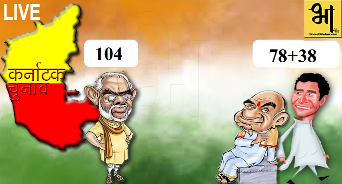 16 27 LIVE कर्नाटक चुनाव-जेडीएस ने कांग्रेस को दिया समर्थन-बन सकती है गठबंधन सरकार