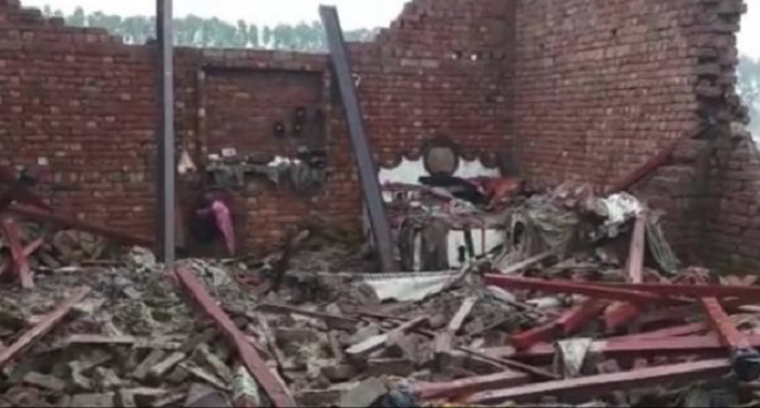 सहारनपुर में भारी बारिश के कारण गिरा मकान, 6 लोगों की मौत