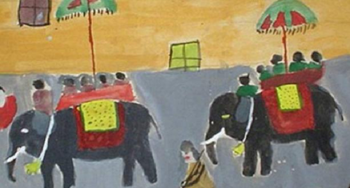 भारतीय बच्चों द्वारा बनाई गई पेंटिंग मेक्स‍िको सरकार तलाश रही 1968 में ओलंपिक में पेंटिंग करने वालों को भारतीयों को  
