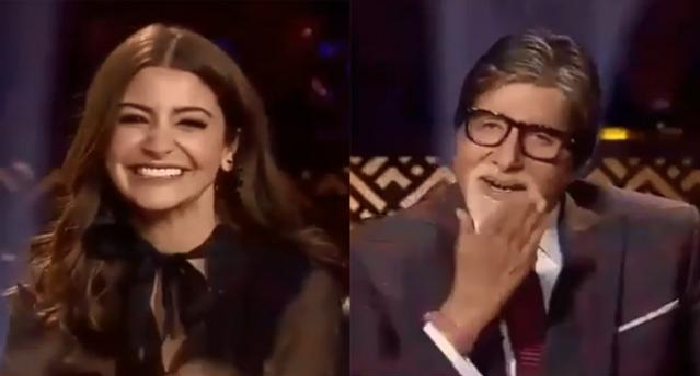 अमिताभ बच्चन ने उड़ाया विरुष्का के 'फ्लाइंग किस' का मजाक