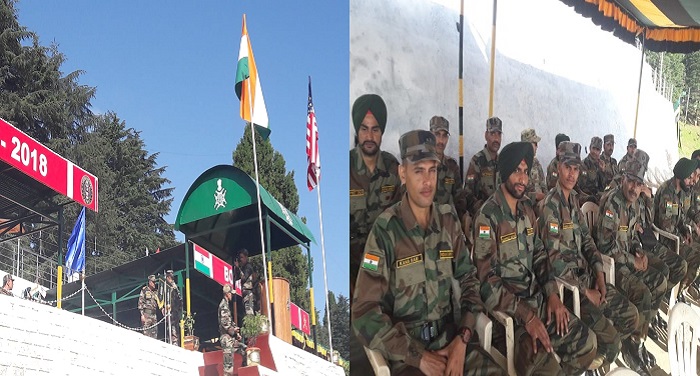 almoda अल्मोड़ा जनपद रानीखेत के आर्मी छावनी चौबटिया में भारतीय और अमेरिकी सेनाओं का संयुक्त सैन्य अभ्यास