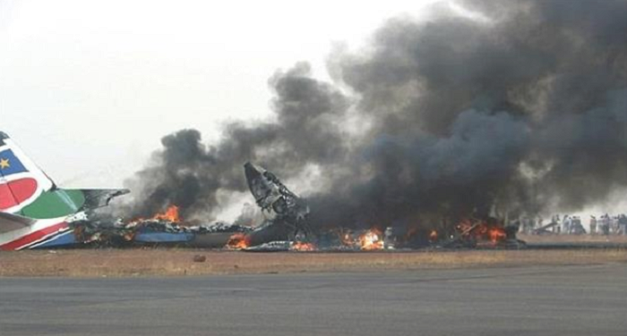 दक्षिण सूडान में यात्रियों से भरा विमान क्रैश,19 यात्रियों की मौत