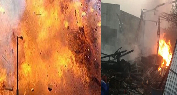 उत्तर प्रदेश के बदायूं  में पटाखा फैक्ट्री में हुआ विस्फोट,7 लोगों की मौत 3 घायल