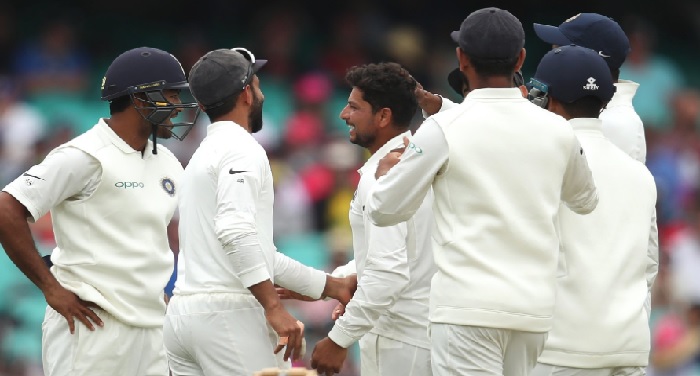 TEST TEAM KULDEEP YADAV IND vs AUS: खराब लाइट के कारण चौथे दिन का खेल समाप्त, टीम इंडिया का जलवा