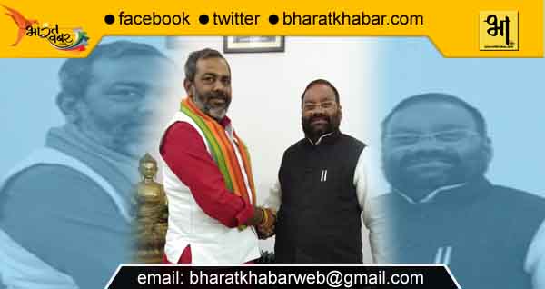 sunil bharala सेवायोजन मंत्री से मिले सुनील भराला, योजनाओं की जमीनी हकीकत से कराया रू-ब-रू