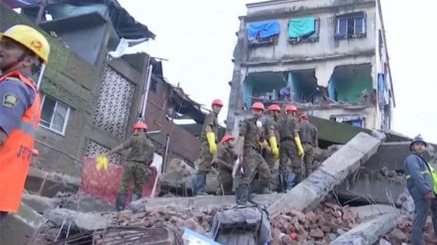 maharashtra bhivandi महाराष्ट्र के भिड़वी में गिरी 4 मंजिला इमारत, बचाव कार्य जारी