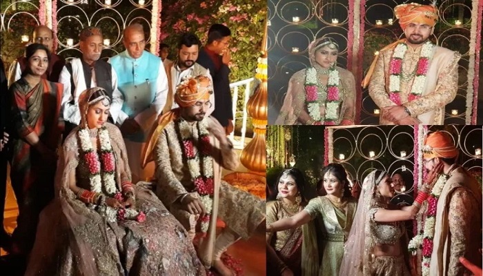 ADITI SINGH यूपी MLA अदिति सिंह और पंजाब MLA अंगद सिंह सैनी की दिल्ली में बेहद सादगी से हुई शादी 
