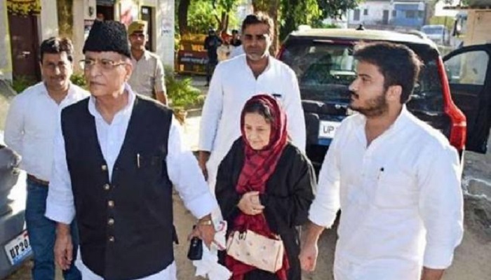 आजम खान पत्नी बेटे संग धोखाधड़ी के मामले में रामपुर से सपा के सांसद आजम खान जेल भेजे गए
