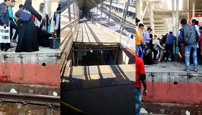 मध्यप्रेदश मध्य प्रदेश के भोपाल रेलवे स्टेशन पर ओवरब्रिज गिरने से  भीषण हादसा, कई लोग घायल