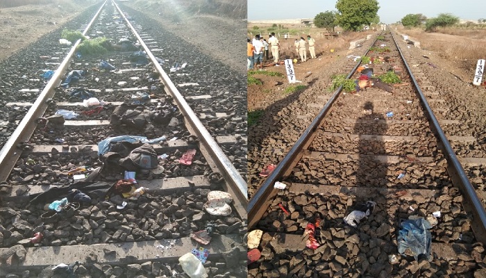 maharashtra पैदल चलते-चलते थक गए तो रेलवे ट्रैक पर सो गए मजदूर, मालगाड़ी ने रौंदा, 16 की मौत