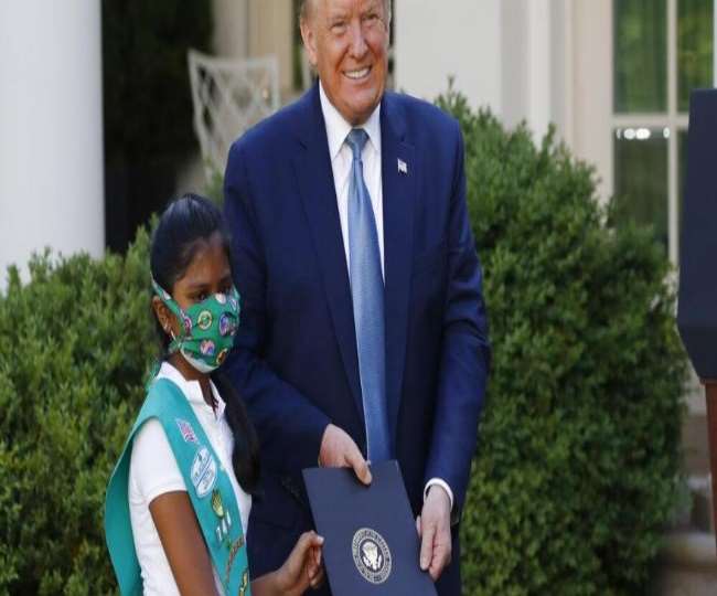 trump 1 मोदी को इग्नोर करने वाले ट्रंप ने 10 साल की भारतीय बच्ची को क्यों किया सम्मानित..