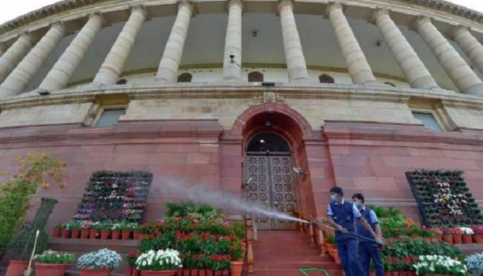 संसद संसद का एक अधिकारी निकला कोरोना संक्रमित, संसद की दो मंजिल सील