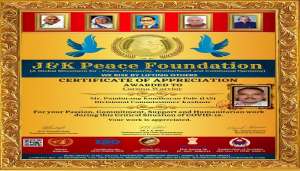 reward 2 जम्मू कश्मीर में पीस फाउंडेशन ने कोरोना वॉरियर्स को किया सम्मानित..