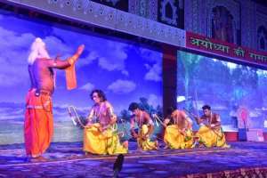 WhatsApp Image 2020 10 19 at 8.50.56 AM 1 Photos Gallery : अयोध्या की रामलीला, रामलीला का दूसरे दिन हुआ मंचन