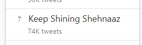 keep सना को फैंस ने भेजा अपना प्यार, 'Keep Shining Shehnaaz' ट्विटर पर ट्रेंडिंग