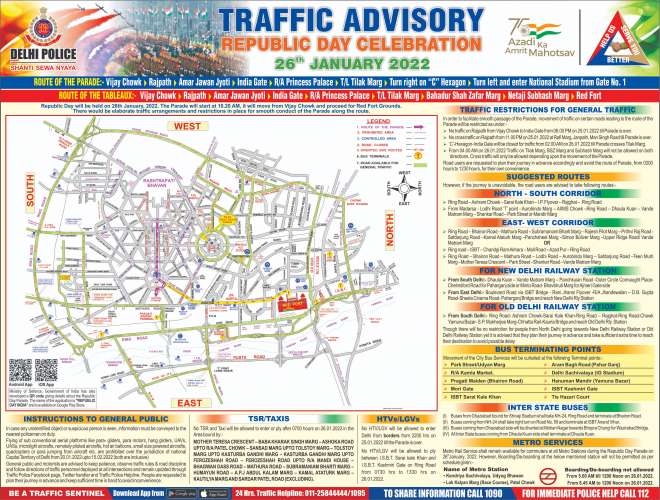 FJ2VhI2aMAQ6 66 Delhi Traffic police advisory: गणतंत्र दिवस परेड को लेकर दिल्ली पुलिस ने जारी की ट्रैफिक एडवाइजरी