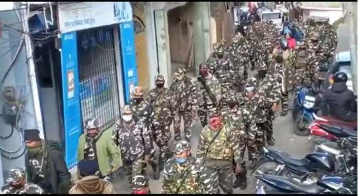 Screenshot 2022 01 13 130820 उत्तराखंड विधानसभा चुनाव: अल्मोड़ा पुलिस ने किया फ्लैग मार्च, सुरक्षित निर्वाचन का दिया पैगाम