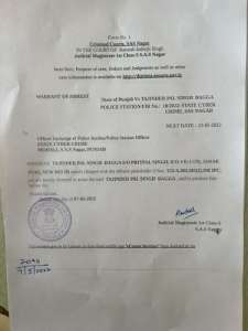 123 तजिंदर बग्गा के खिलाफ मोहाली कोर्ट ने अरेस्ट वारंट किया जारी, कोर्ट में पेश करने के आदेश