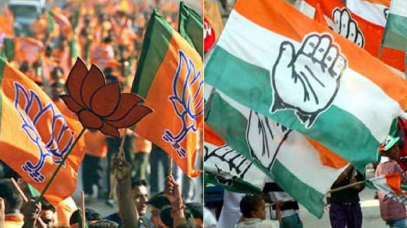 661562 bjp congress flags 1544066173 गोवा में कांग्रेस के बीच उथल-पुथल, कई दिग्गज नेता BJP में होने जा रहें हैं शामिल, टूट की कगार पर पार्टी !