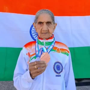 bhagwani devi 1657546387 94 साल की उम्र में भगवानी देवी ने जीता वर्ल्ड मास्टर्स एथलेटिक्स चैंपियनशिप में गोल्ड, 24.74 सेकेंड में पूरी की 100 मीटर दौड़