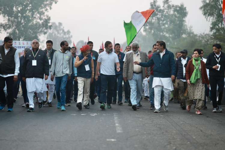 Bharat Jodo Yatra In Haryana: हरियाणा में भारत जोड़ो यात्रा का आज दूसरा दिन, नूंह से रवाना हुए राहुल गांधी