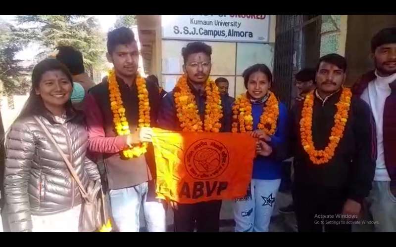 Screenshot 2491 सोबन सिंह जीना विश्वविद्यालय में छात्र महासंघ चुनाव, ABVP ने अध्यक्ष सहित सभी पदों पर किया कब्ज़ा
