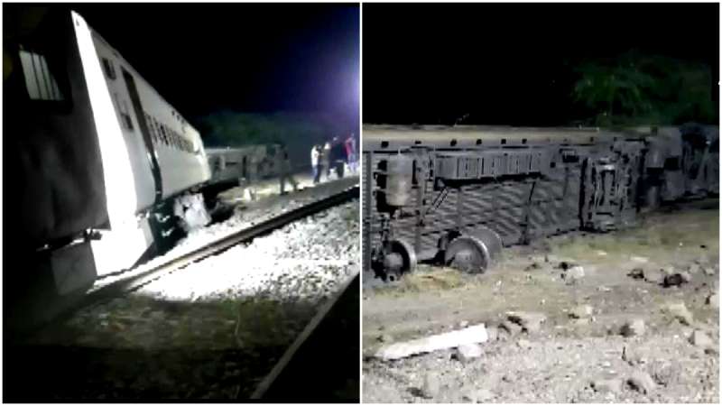 Suryanagari Express derailed राजस्थान: पाली में बड़ा रेल हादसा, बांद्रा टर्मिनस-जोधपुर सूर्यनगरी एक्सप्रेस ट्रेन के 8 डिब्बे पटरी से उतरे