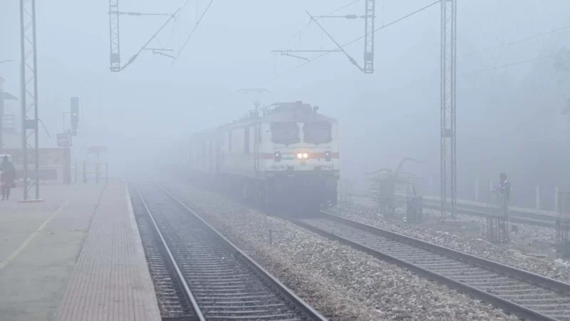 train in fog Train Late Due To Fog: ठंड और कोहरे के कारण 23 ट्रेनें लेट, देखें लिस्ट
