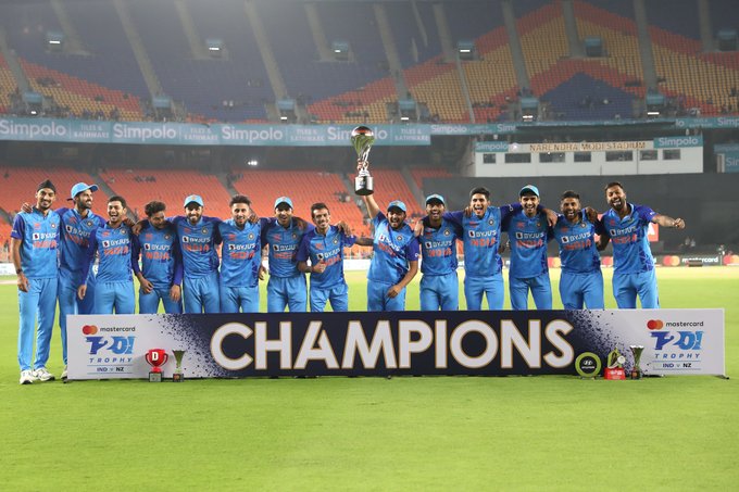 Fn5jhF5aEAIlA8j IND vs NZ 3rd T20: टीम इंडिया ने टी20 मैच में दर्ज की ऐतिहासिक जीत, न्यूजीलैंड को 168 से हराया