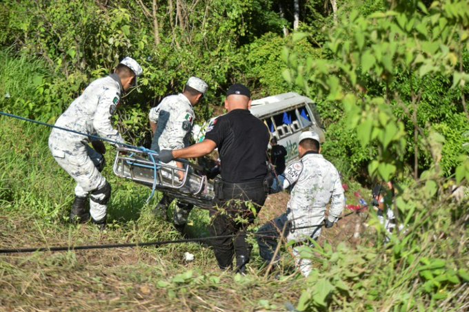Mexico Nayarit Bus Accident: 18 people died as the bus fell into a ditch below the highway in Mexico