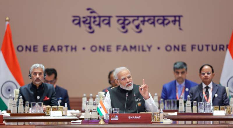 F5kYIIdbEAAQHiN G20 Summit:  जी-20 में पीएम मोदी के संबोधन के दौरान नेमप्लेट पर लिखा दिखा ‘भारत’