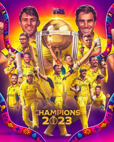 F Tu0O2WQAA8npP ICC World Cup 2023: ऑस्ट्रेलिया ने भारत को 6 विकेट से हराया, छठी बार बनी विश्व विजेता