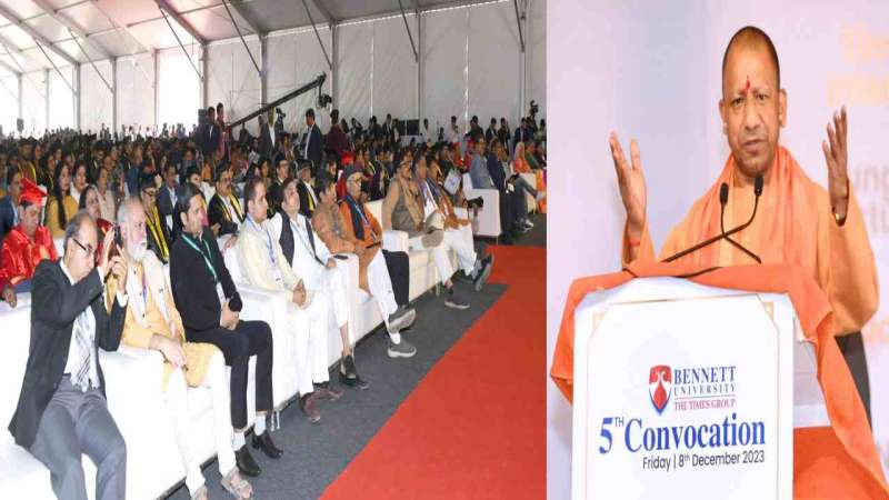 WhatsApp Image 2023 12 08 at 5.00.02 PM CM Yogi In Noida: बेनेट विश्वविद्यालय के 5वें दीक्षांत समारोह में पहुंचे सीएम योगी